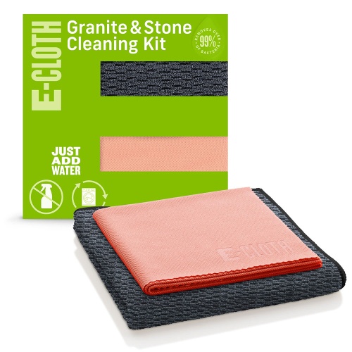 E Cloth Granite and Stone Cleaning Cloths 2 Pack - Removes Grease & Grime