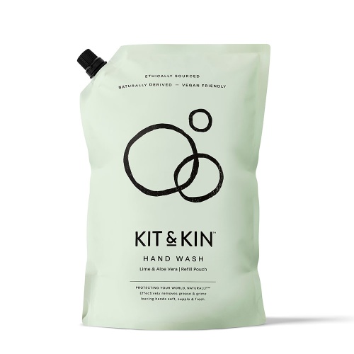 Kit & Kin Hand Wash Lime & Aloe Vera 1L Refill Pouch