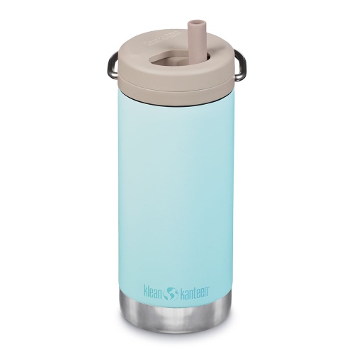 Klean Kanteen Insulated TK Wide with Twist Cap and Straw - 12oz/353ml Blue Tint