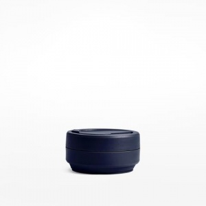 Stojo Reusable Coffee Cup - Collapses Down to Fit in Your Pocket or Bag - Denim