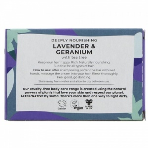 Alter/native Deeply Nourishing Hair Conditioner Bar - Zero Plastic - Lavender and Geranium