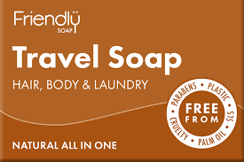Friendly Soap Biodegradable Plastic Free Travel Soap for Hair, Body and even Laundry