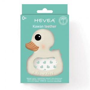 Hevea Kawan Natural Rubber Duck Teether - Highly Hygienic Design - Plastic Free