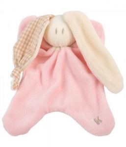 Keptin Jnr Little Toddel - Organic Cotton Baby Comforter / Soft Toy - Rose Pink