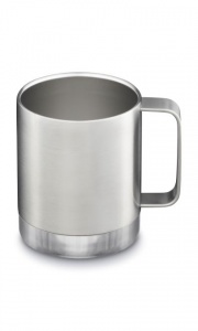 Klean Kanteen Insulated Camp Mug - From Campfire to Coffee Shop - 355ml Brushed Steel