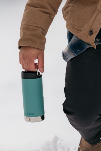 Klean Kanteen Insulated TK Wide - Perfect for Coffee or Cold Drinks 355ml/12oz Cafe Cap Beryl Green