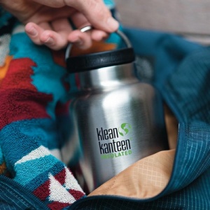Klean Kanteen Insulated TK Wide - Perfect for Coffee or Cold Drinks On The Go 1900ml/64oz Brushed Stainless Steel
