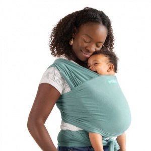 Moby Wrap Elements Stretchy Baby Carrier from Newborn  - Hydro