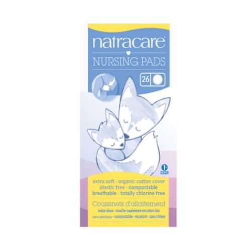 Natracare Organic Cotton Nursing Pads -  Natural & Chemical Free -26 Pack