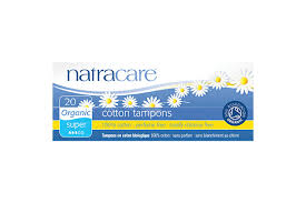 Natracare Tampons 100% Organic Cotton and Nothing Else Super Non Applicator 20s