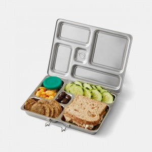 Planetbox Stainless Steel Lunchbox Rover - 5 Compartments & 2 Extra Containers