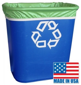 Planetwise Washable Waterproof Reusable Small Bin Liner - Teal
