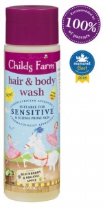 Childs Farm Hair and Body Wash for Sensitive Skin Blackberry and Organic Apple 250ml
