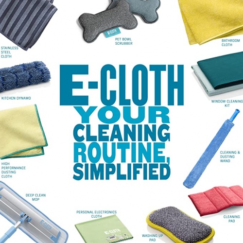 E Cloth Home Cleaning Set - Perfect Cleaning With Just Water - 8 Cloths