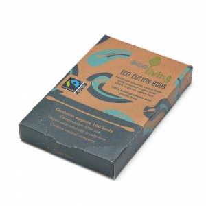 ecoLiving Organic Fairtrade Compostable Cotton Buds (100)
