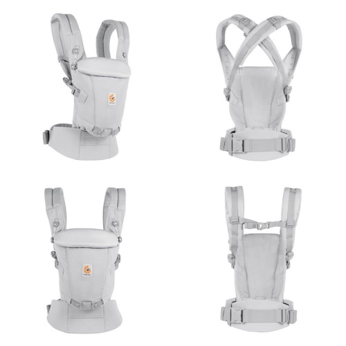 Ergobaby Adapt Newborn to Toddler Baby Carrier Soft Touch Pearl Grey