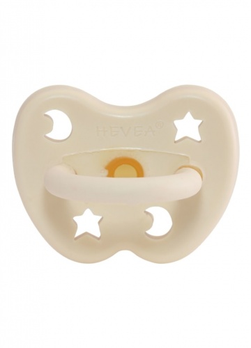Hevea Natural Baby Soother Orthodontic Teat Newborn 0+ Milky White