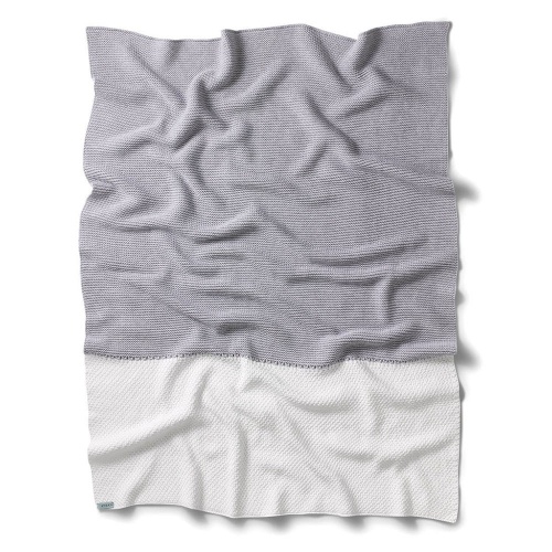 Kit & Kin Supersoft Organic Cotton Large Knitted Baby Blanket