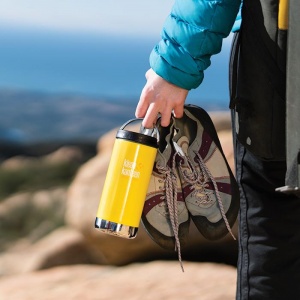 Klean Kanteen Insulated TK Wide - Perfect for Coffee or Cold Drinks On The Go 355ml/12oz Brushed Stainless Steel