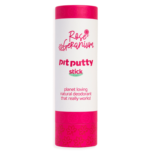 Pit Putty Aluminium Free Natural Deodorant Stick - Rose and Geranium