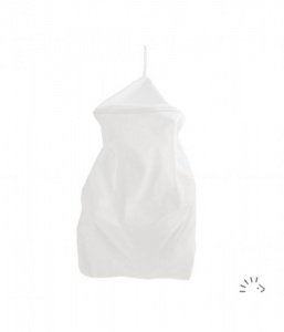 Popolini Hanging Wet Bag for Reusable Nappies or Swim Gear White