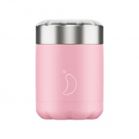 Chilly's Reusable Food Pots - Hot or Cold Foods in Leakproof Container Pastel Pink 300ml