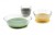 Beaba Non Slip Glass Plate, Bowl and Beaker Set for Babies First Meals - Yellow