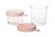 Beaba 2 Leak Proof Glass Food Jars - Perfect for Weaning & Batch Cooking - Set of 2 Pink