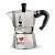 Bialetti Moka Express 3 Cup Coffee Maker - I Love Coffee Collection Steel