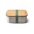 Black and Blum Stainless Steel Lunchbox with Bamboo Lid Large 1.25Ltr