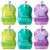 Choo Me Reusable 8oz Food Pouches - Easy Hold, Easy Refill, Zip Lock & Leakproof 6 Pack