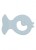 Hevea Natural Baby Teether - Bumi Bebe Fish Sky Blue