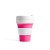 Stojo Reusable Coffee Cup - Collapses Down to Fit in Your Pocket or Bag - Pink