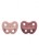 Hevea Natural Baby Soothers 2 Pack - Orthodontic Teat - Blush and Rosewood