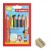 Stabilo Wooden Paint Pencils 6 Pack plus Jumbo Sharpener - Perfect for Window Art!