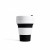 Stojo Reusable Coffee Cup - Collapses Down to Fit in Your Pocket or Bag - Black