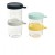 Beaba 4 Leak Proof Glass Food Jars - Perfect for Weaning & Batch Cooking - Yellow/Blues