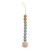 Hevea Baby Soother Holder - Handmade and Tactile Natural Rubber Beads Seafoam Blue