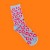 Polly and Andy Adults Soft Bamboo Socks with Seamless Toes - Leopard Pink