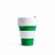 Stojo Reusable Coffee Cup - Collapses Down to Fit in Your Pocket or Bag - Green