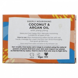 Alter/native Deeply Nourishing Hair Conditioner Bar - Zero Plastic - Coconut and Argan Oil