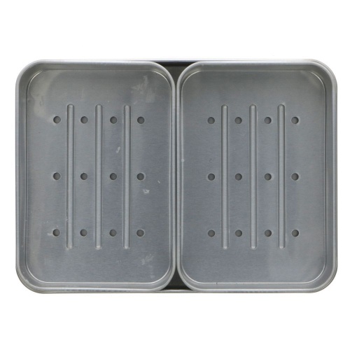 Alter/native Soap Storage Tin Double Size - No Rust Aluminium with Drainage Tray