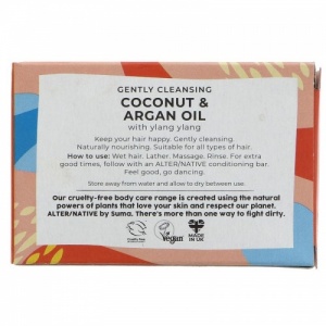 Alter/native Moisturising and Nourishing Shampoo Bar - Zero Plastic - Coconut and Argan Oil