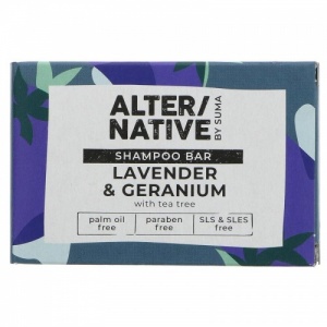 Alter/native Moisturising and Nourishing Shampoo Bar - Zero Plastic - Lavender and Geranium