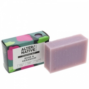 Alter/native Moisturising and Nourishing Shampoo Bar - Zero Plastic - Rose and Geranium