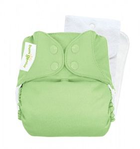 bumGenius V5 One-Size Stay-Dry Pocket Cloth Nappy Grasshopper