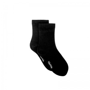 Polly and Andy Bamboo Socks - Sustainable Soft and Seam Free- Kids Black