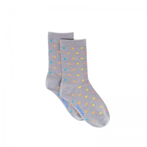 Polly and Andy Bamboo Socks - Sustainable Antibacterial Soft Seams- Kids Dotty