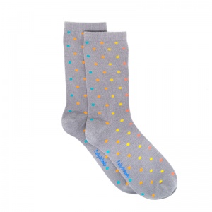 Polly and Andy Bamboo Socks - Sustainable Antibacterial Soft Seams- Dotty