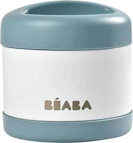 Beaba Insulated Food Pot - Perfect for Storing Warm or Cold Food 500ml Baltic Blue